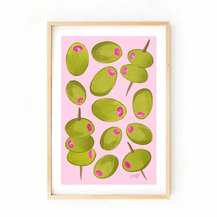 Martini Olives Art Print The Happy Southerner 