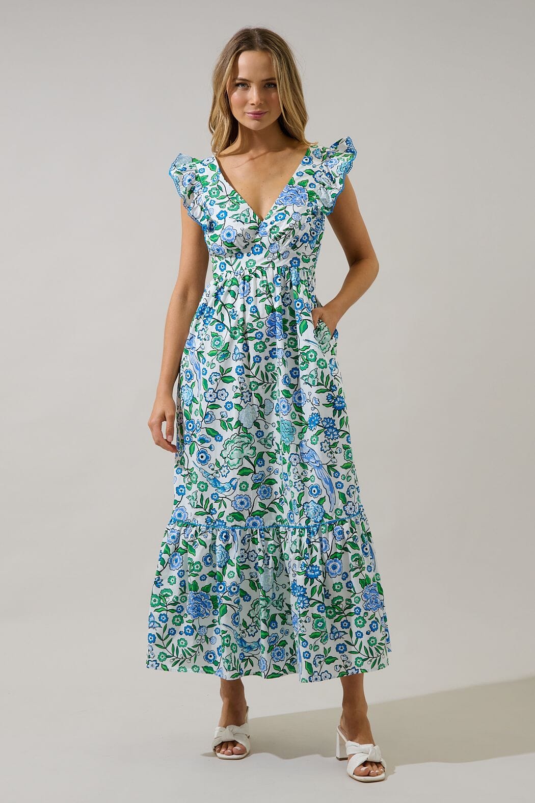 Mawar Ruffle Maxi Dress The Happy Southerner 