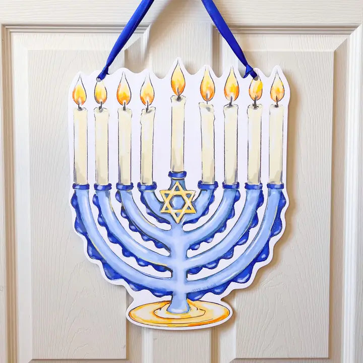 Menorah Door Hanger The Happy Southerner 