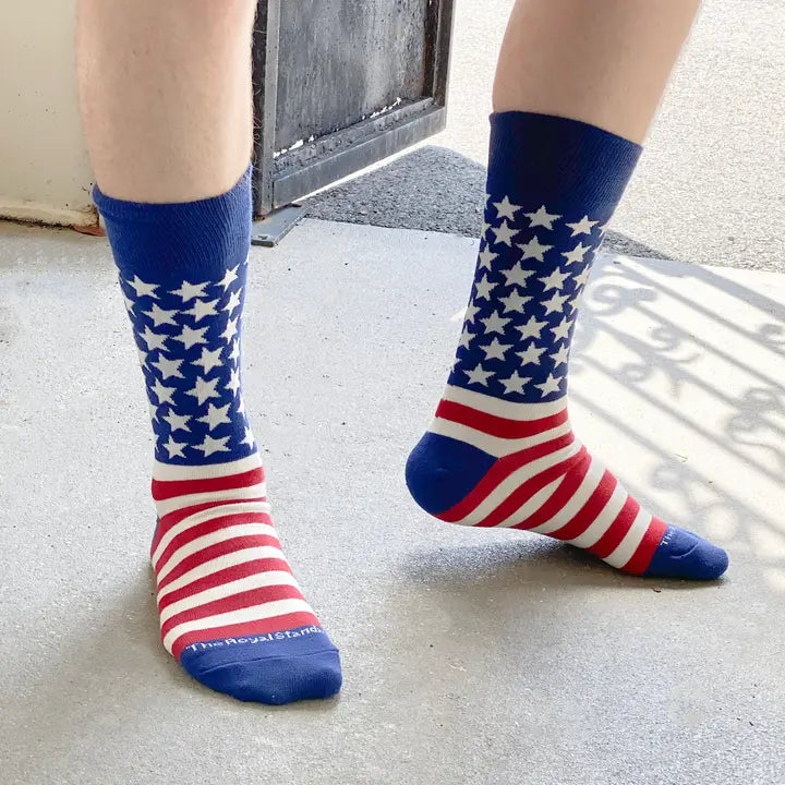 Men's America Socks Red/White/Blue One Size The Happy Southerner 