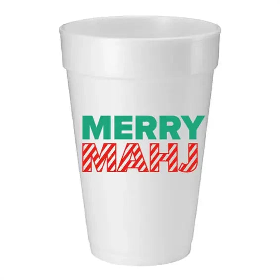 Merry Mahj Foam Cups The Happy Southerner 