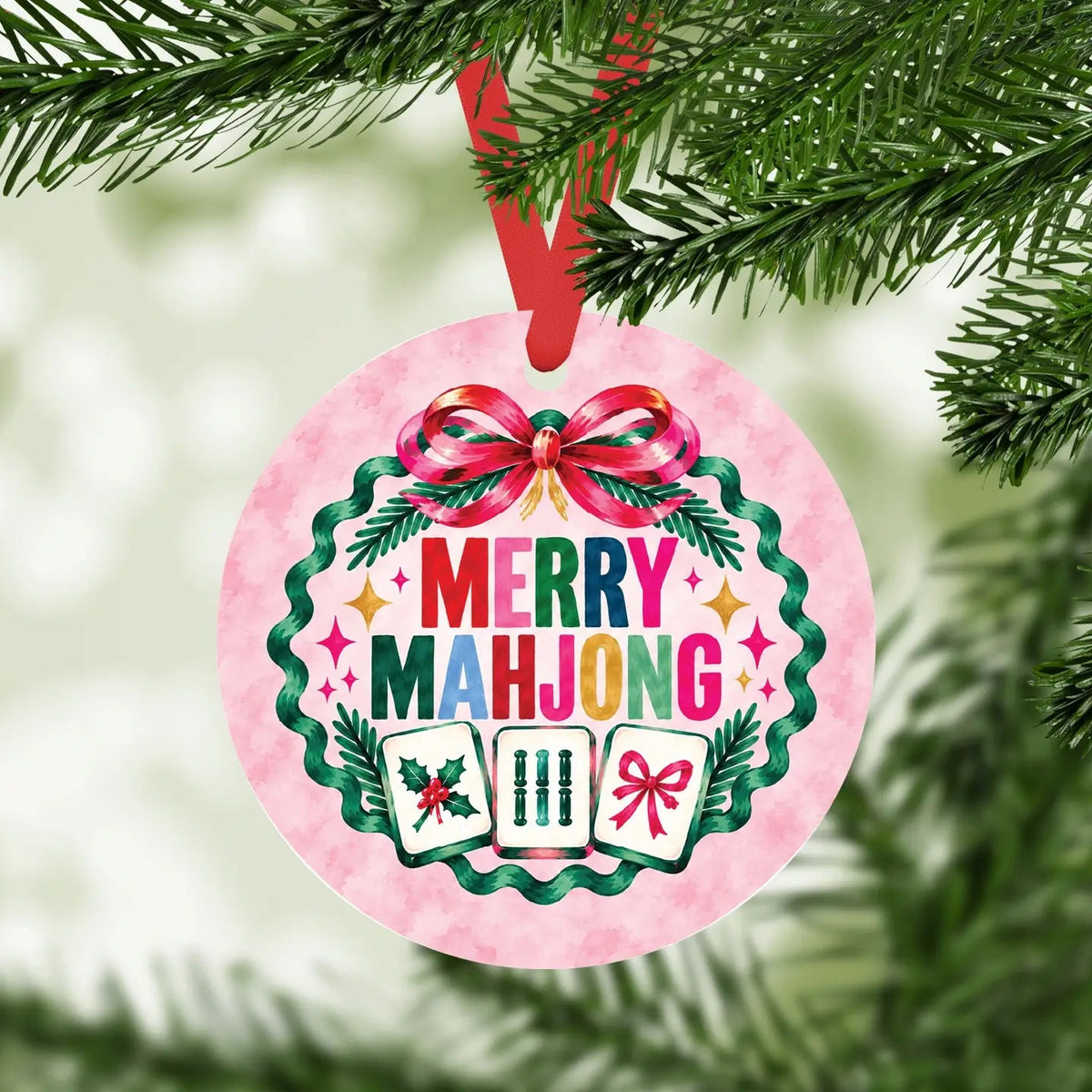 Merry Mahjong 2026 Christmas Ornament The Happy Southerner 