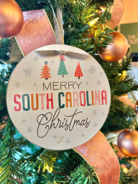 Merry South Carolina Ornament The Happy Southerner 
