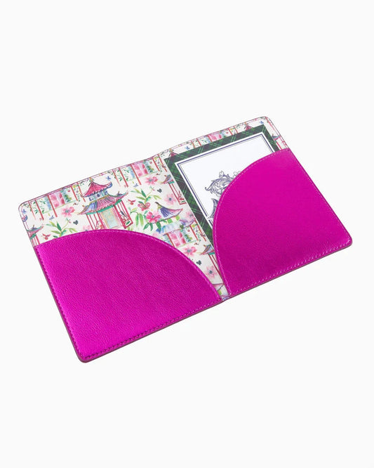 Metallic Hot Pink Mahjong Card Folio The Happy Southerner 