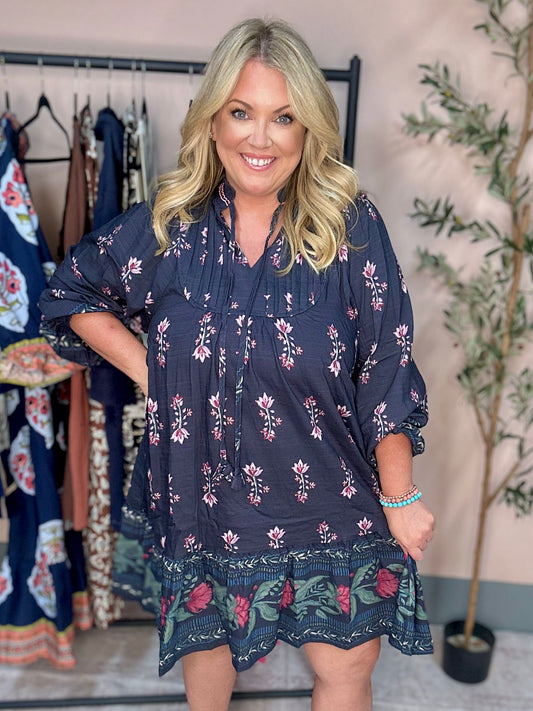 Midnight Petals Boho Dress The Happy Southerner 