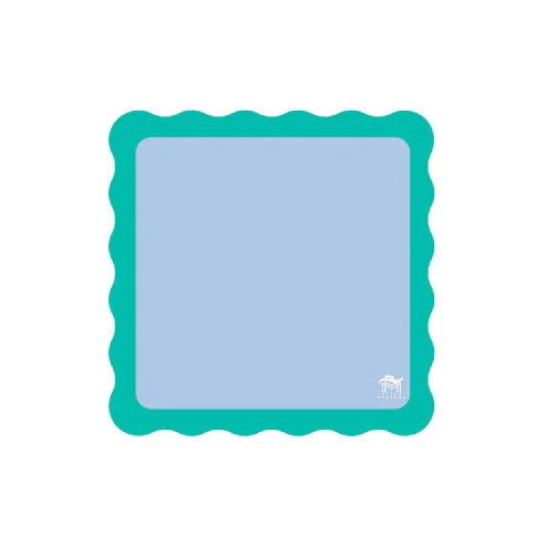 Mini Mahjong Mat Blue center/Green Scallop The Happy Southerner 