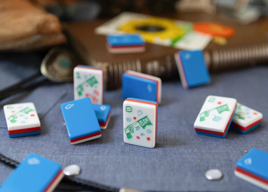 Miss Cowgirl Americana: Mahjong Tile Set The Happy Southerner 