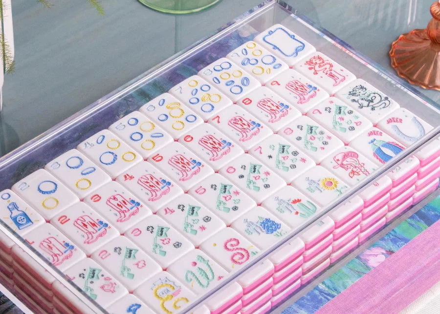 Miss Cowgirl: Mahjong Tile Set The Happy Southerner 