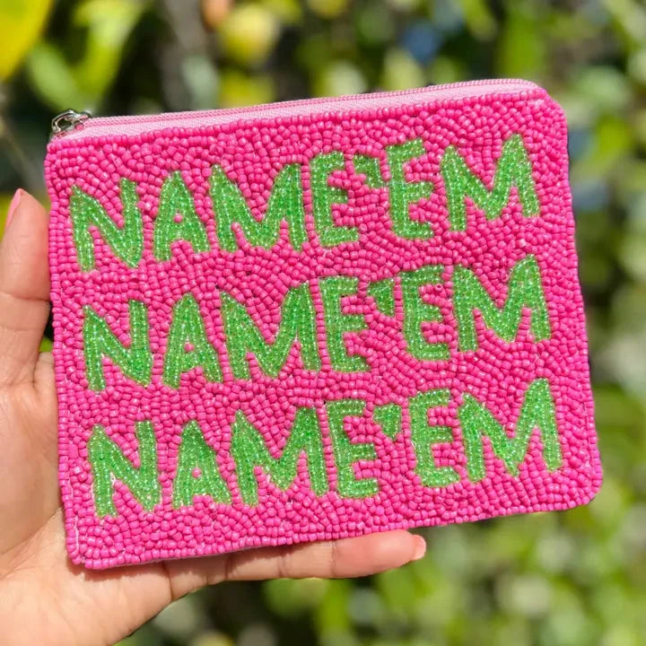 Name'em Beaded Pouch The Happy Southerner 