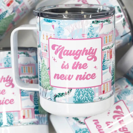 Naughty Is the New Nice Christmas Travel Cup, Tumbler The Happy Southerner 