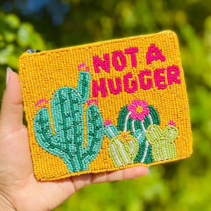 Not A Hugger Beaded Coin Purse The Happy Southerner 