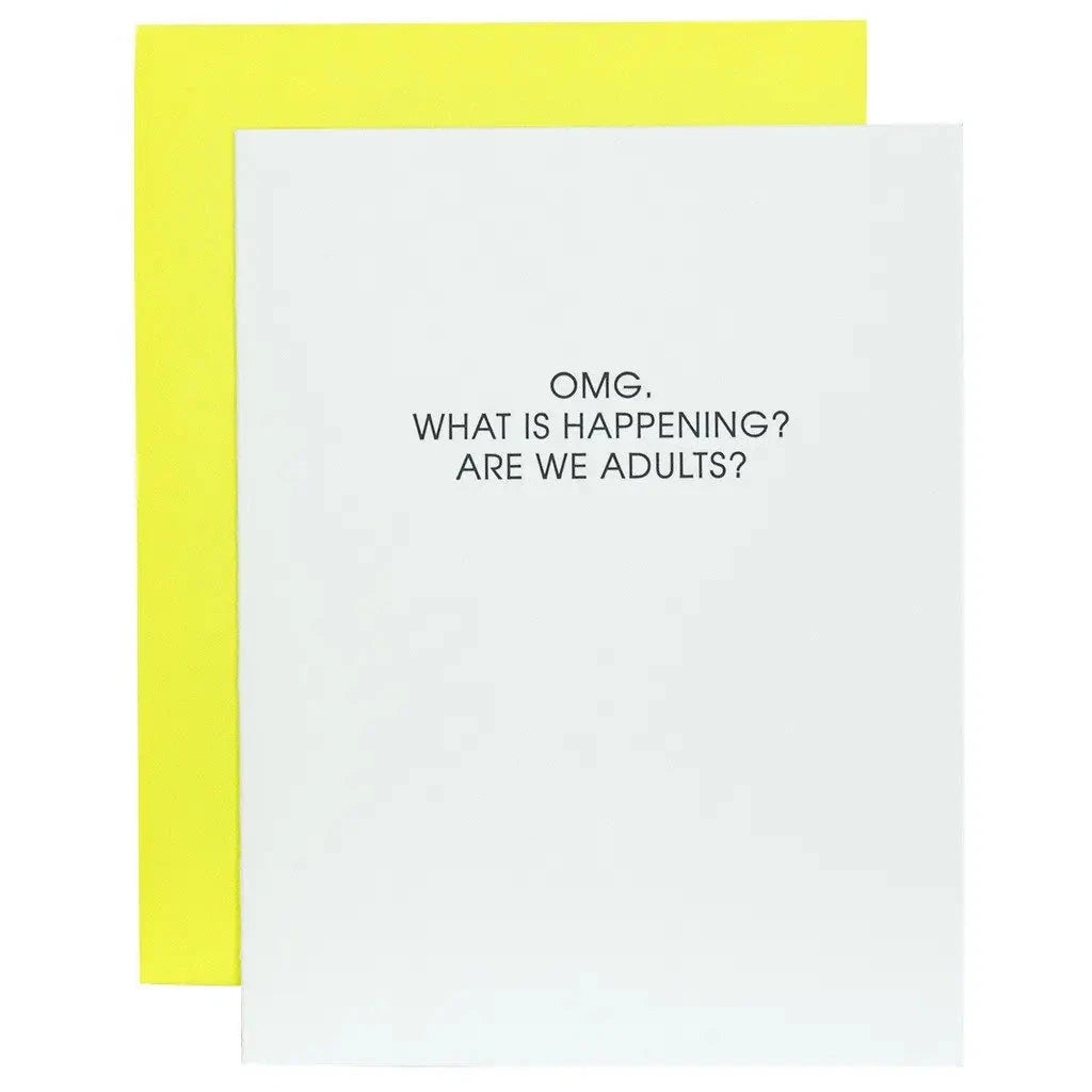 Omg Are We Adults Greeting Card The Happy Southerner 
