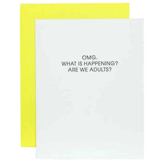 Omg Are We Adults Greeting Card The Happy Southerner 