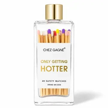 Only Getting Hotter - Glass Bottle Matches The Happy Southerner 