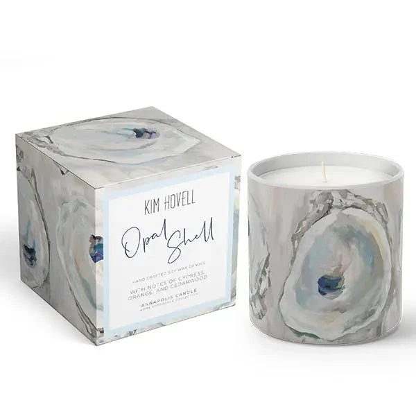 Opal Shell Boxed Candle The Happy Southerner 