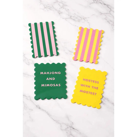 Palm Springs Yellow Mahjong Shufflers The Happy Southerner 