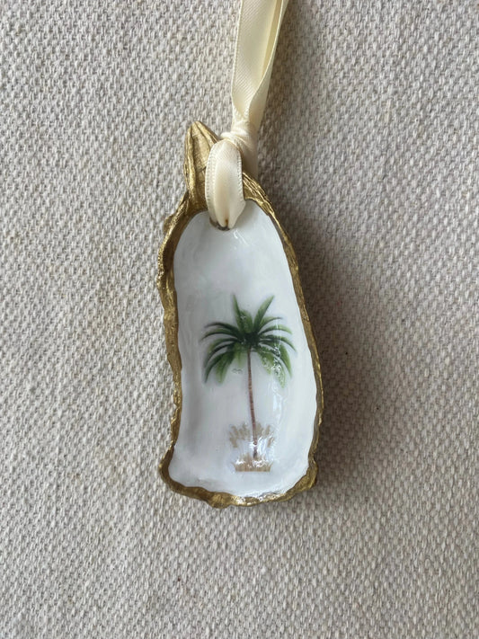 Palm Tree Oyster Shell Ornament The Happy Southerner 