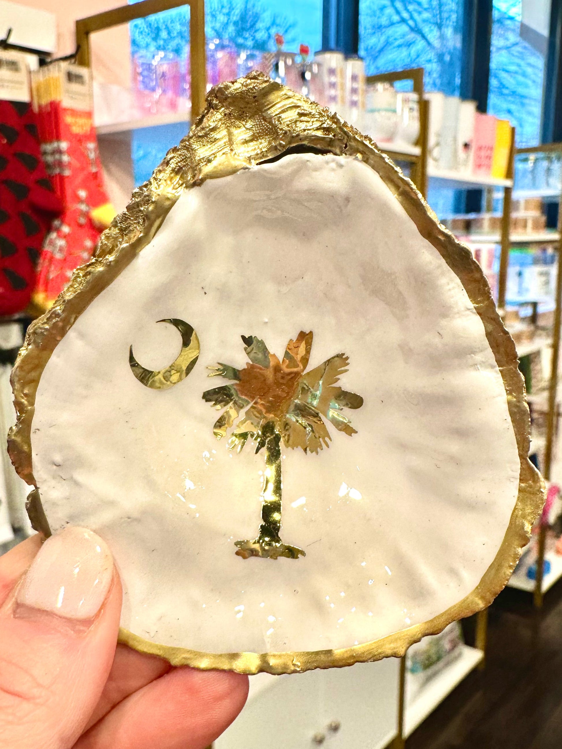 Palmetto Tree Oyster Jewelry Dish The Happy Southerner 