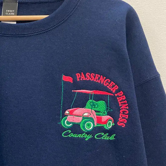 Passenger Princess Embroidered Sweatshirt The Happy Southerner 