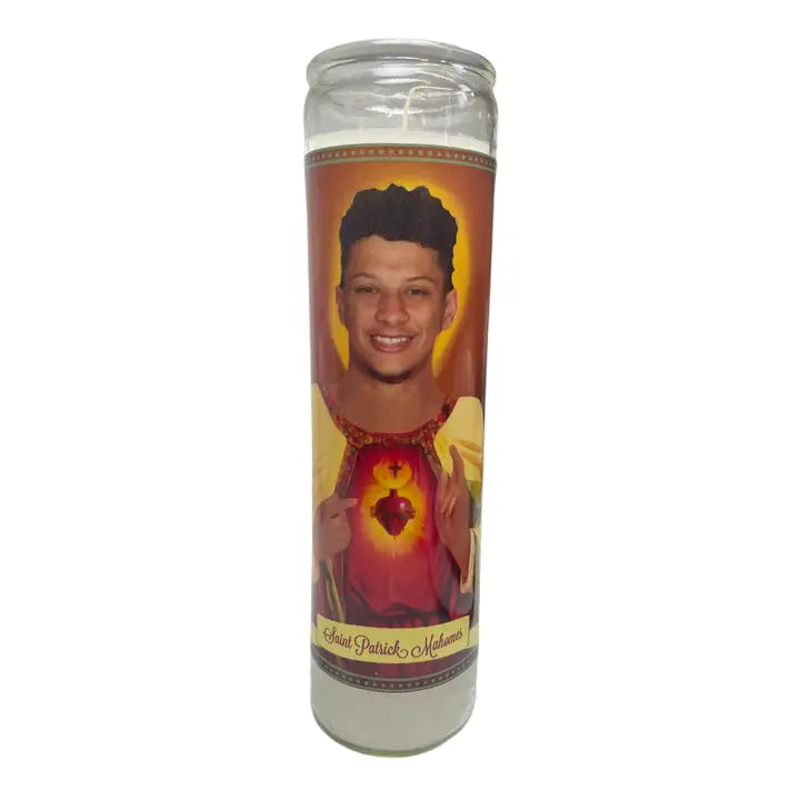 Patrick Mahomes Devotional Prayer Saint Candle The Happy Southerner 