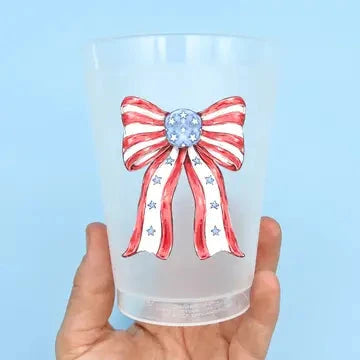 Patriotic Bow Party Cup Set-4th The Happy Southerner 