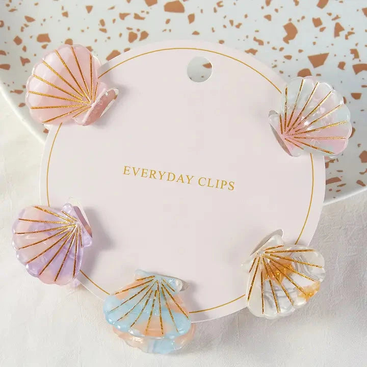 Pearl Shell Hair Mini Claw Clip Set The Happy Southerner 