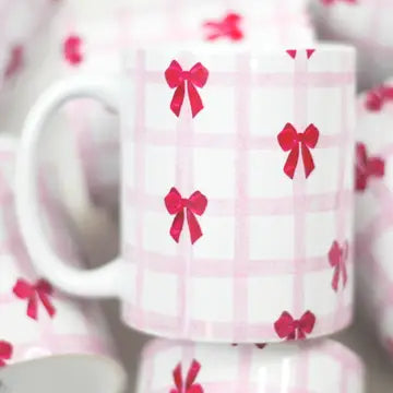 Pink Bow Coffee Mug The Happy Southerner 