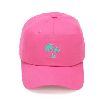 Pink Palm Tree Baseball Cap The Happy Southerner 