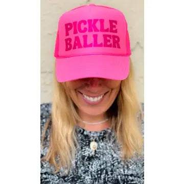 Pink Pickle Baller Trucker Hat The Happy Southerner 