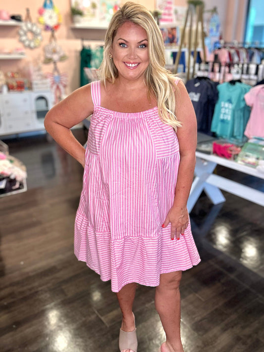 Piper Pink Striped Dress The Happy Southerner 