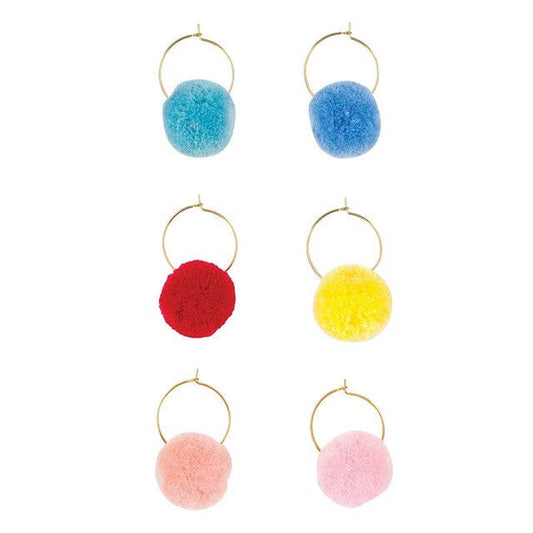 Pom Pom Wine Charms - Confetti The Happy Southerner 