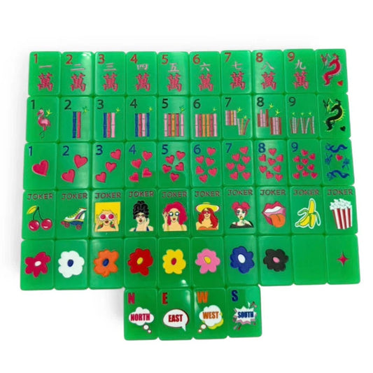 Pop Diva Mahjong Tiles - DISCO GREEN The Happy Southerner 