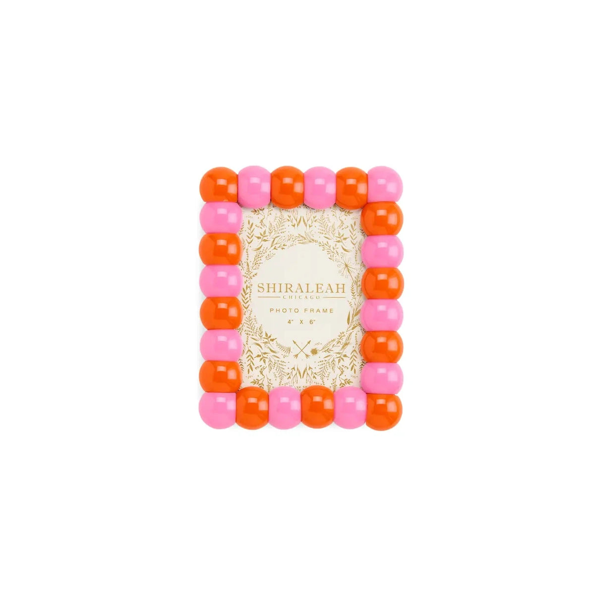 Poppy 4" X 6" Bubble Picture Frame The Happy Southerner orange 