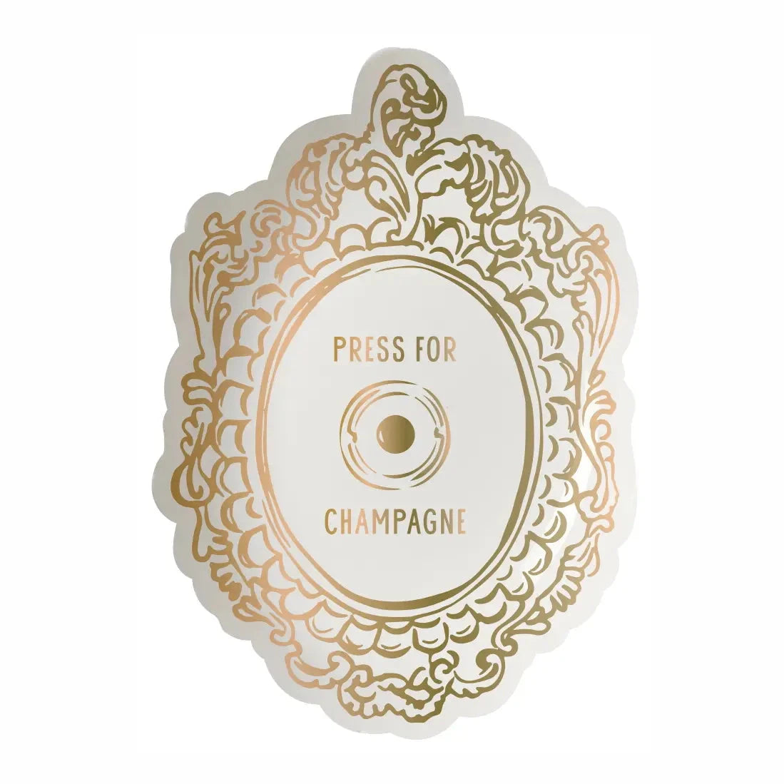 Press for Champagne Ceramic Trinket Tray The Happy Southerner 