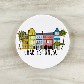 Rainbow Row Charleston Coaster The Happy Southerner 