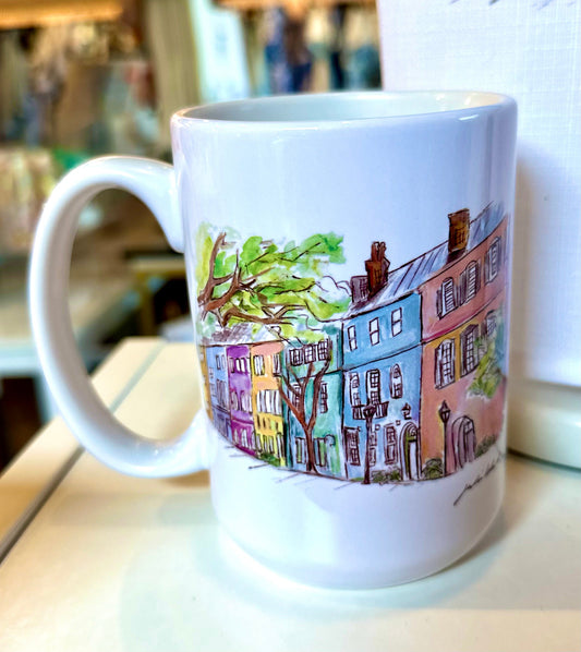 Rainbow Row Mug The Happy Southerner 