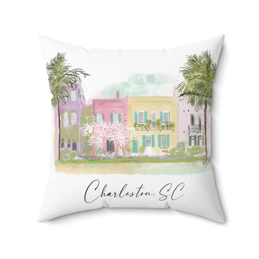 Rainbow Row - Pillow The Happy Southerner 