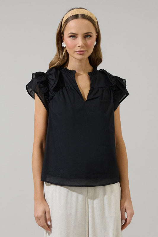 Ramona Ruffle Top The Happy Southerner 