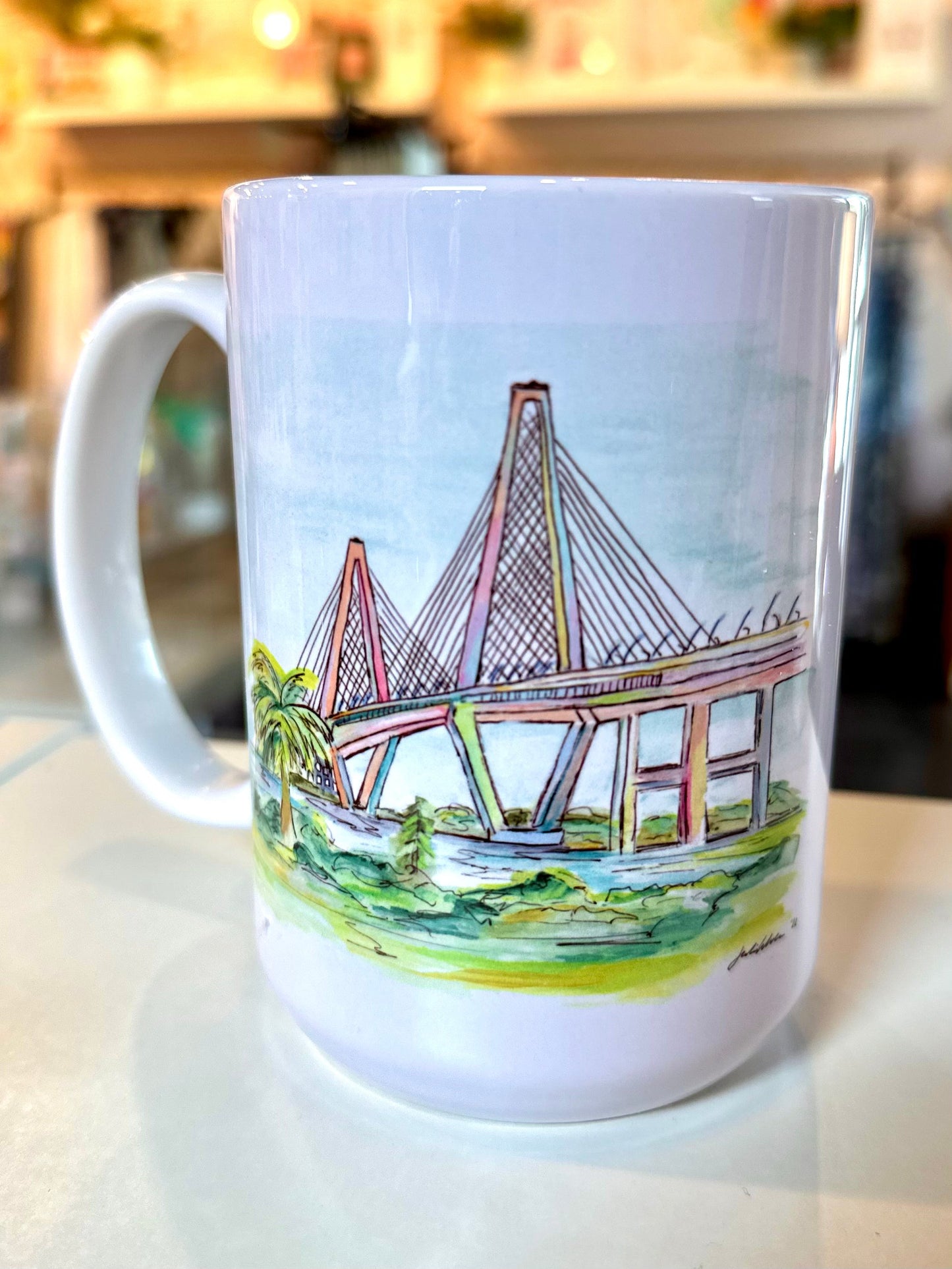 Ravenel Bridge Mug The Happy Southerner 