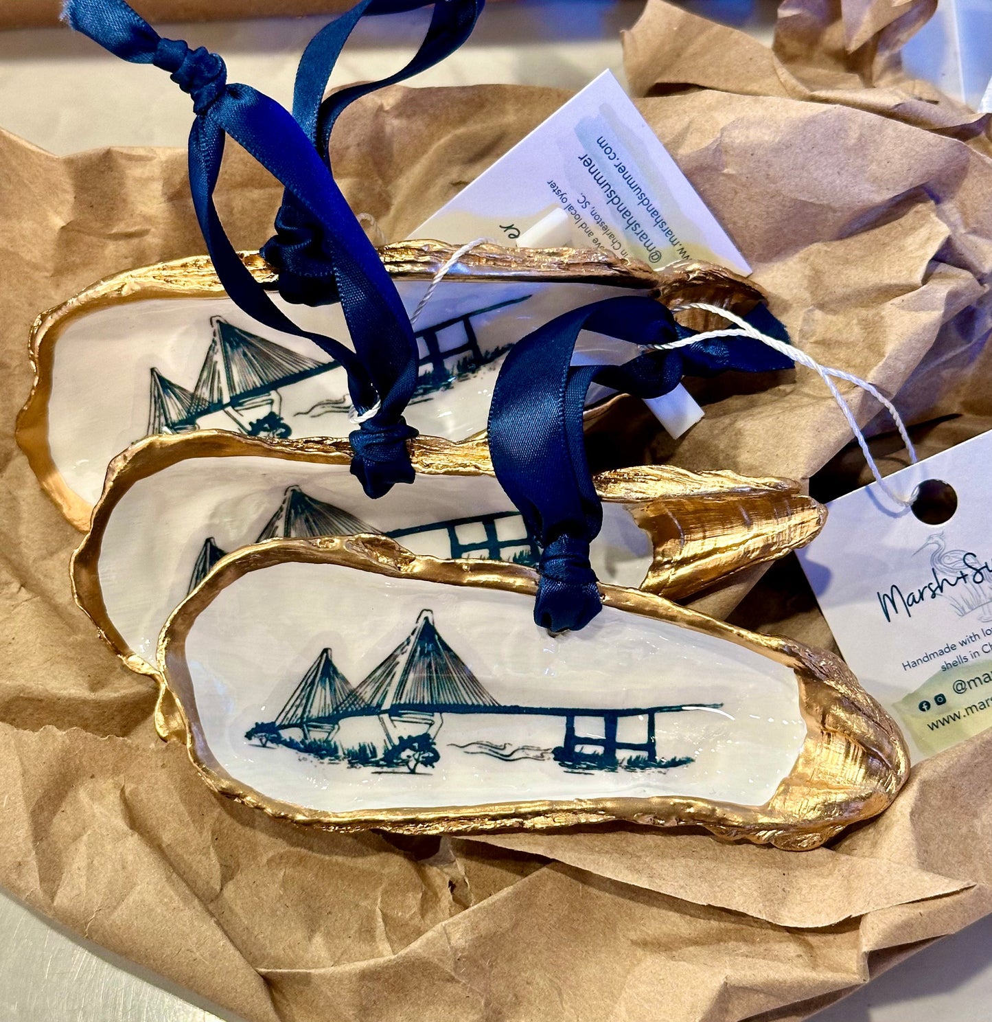 Ravenel Bridge Oyster Ornament The Happy Southerner 