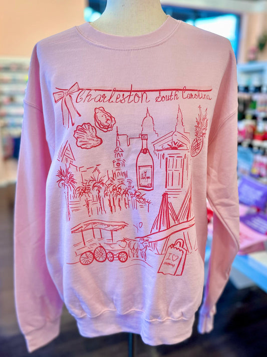 Rebecca Illustrated Love Charleston Sweatshirt The Happy Southerner 