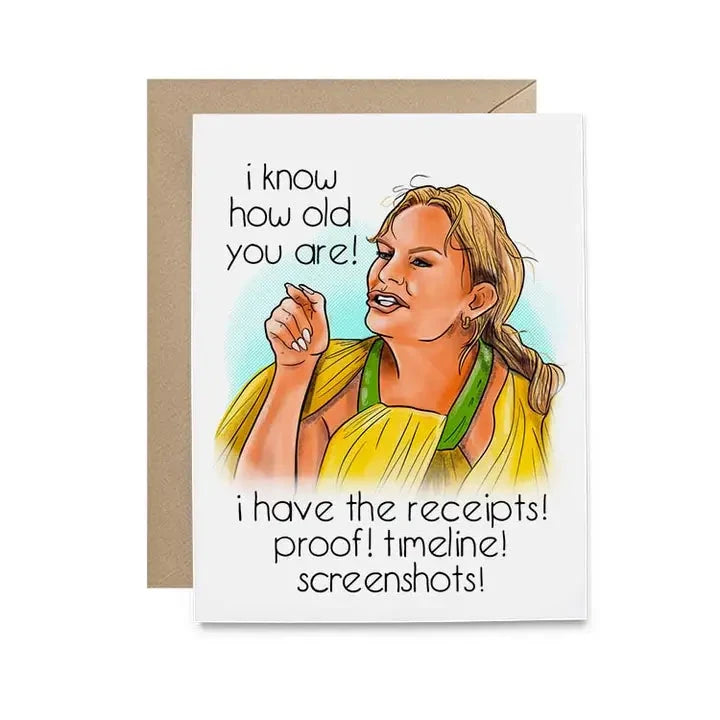 Rhoslc Heather Receipts Birthday Card The Happy Southerner 