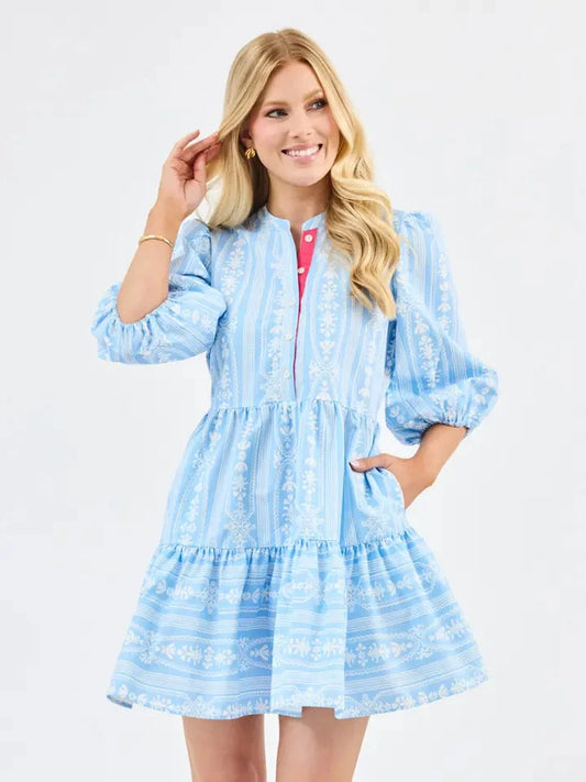 Riley Mini Dress | Tulip Tapestry The Happy Southerner 
