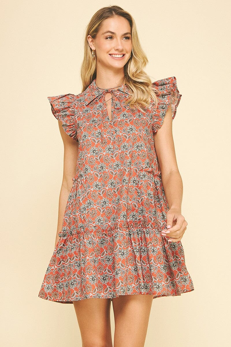 Rustic Bloom Ruffle Dress The Happy Southerner 
