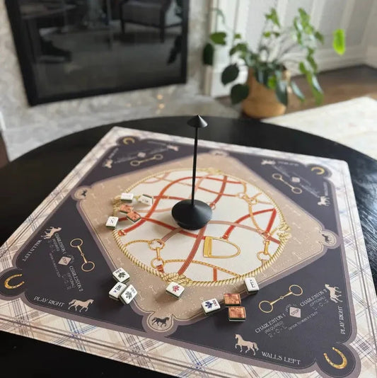 Saddles & Silk Mahjong Mat | the Equestrian Collection The Happy Southerner 