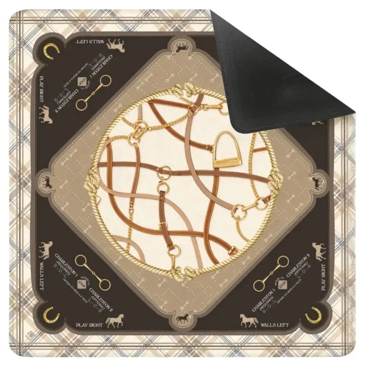 Saddles & Silk Mahjong Mat | the Equestrian Collection The Happy Southerner 