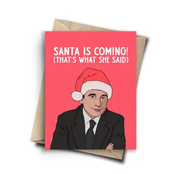 Santa is Coming Greeting Card The Happy Southerner 