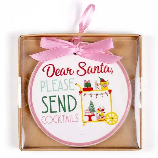 Santa Send Cocktails Ornament The Happy Southerner 