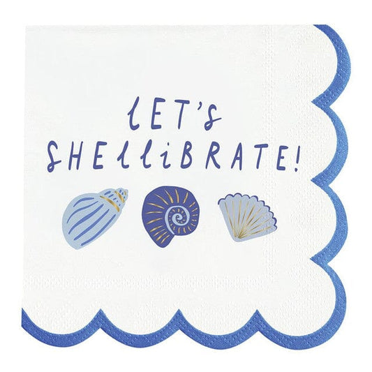 Scalloped Beverage Napkins - Let's Shellibrate The Happy Southerner 