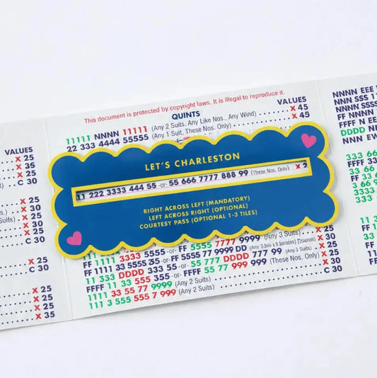 Scalloped Mahjong Line Finder-Blue The Happy Southerner 